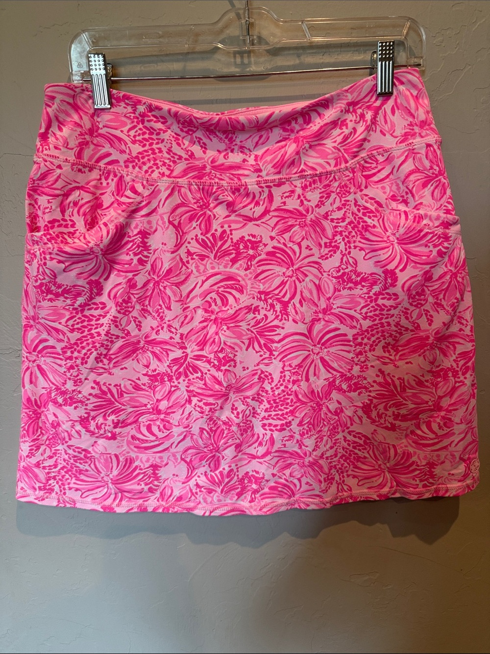 Lilly Pulitzer Pink Floral Mini Skirt